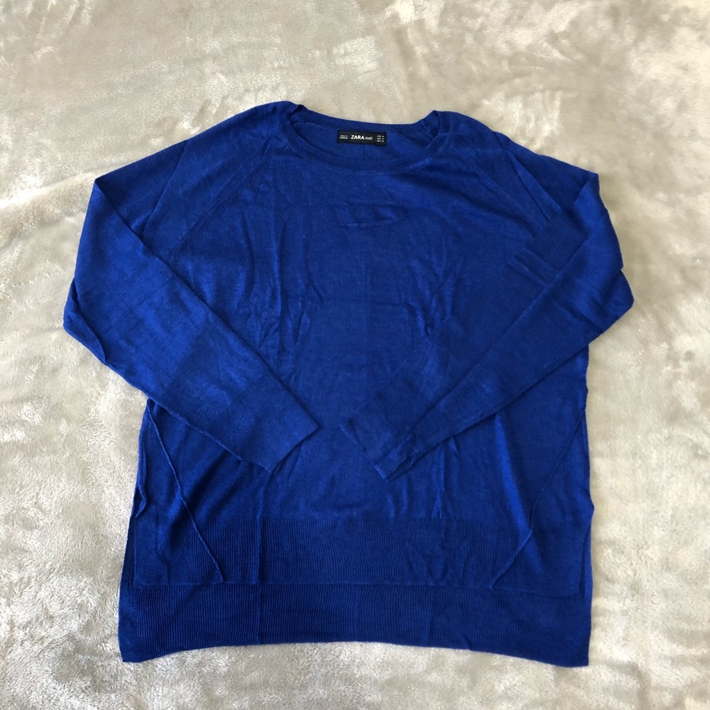Womens Zara Shirt Knit Blue